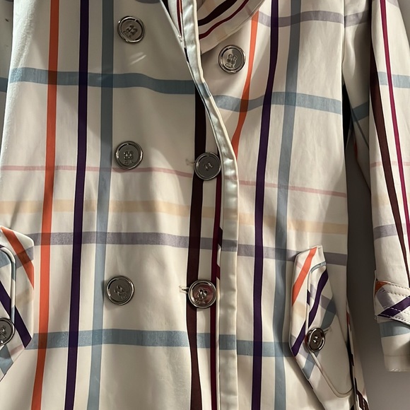 Coach plaid trench coat - Picture 5 of 9